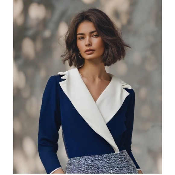 The Unbranded Brand Dresses & Skirts - Vintage 70s Maxi Hostess Dress Collar Long Sleeve Talon Zip Blue Size Small